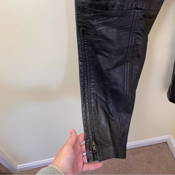VNTG Michael Hoban for North Beach Leather Designer Leather Trouser Pants SZ 29 - Picture 5 of 16
